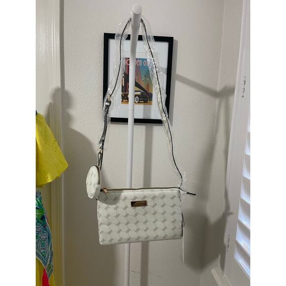 Nicole Miller Ivory Signature Logo Crossbody - Picture 6 of 6